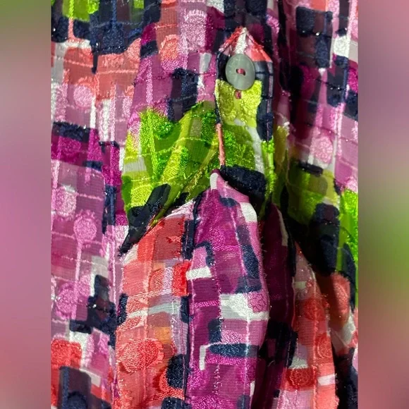 Ruby Rd. Colorful Patterned Button Up - Picture 4 of 4